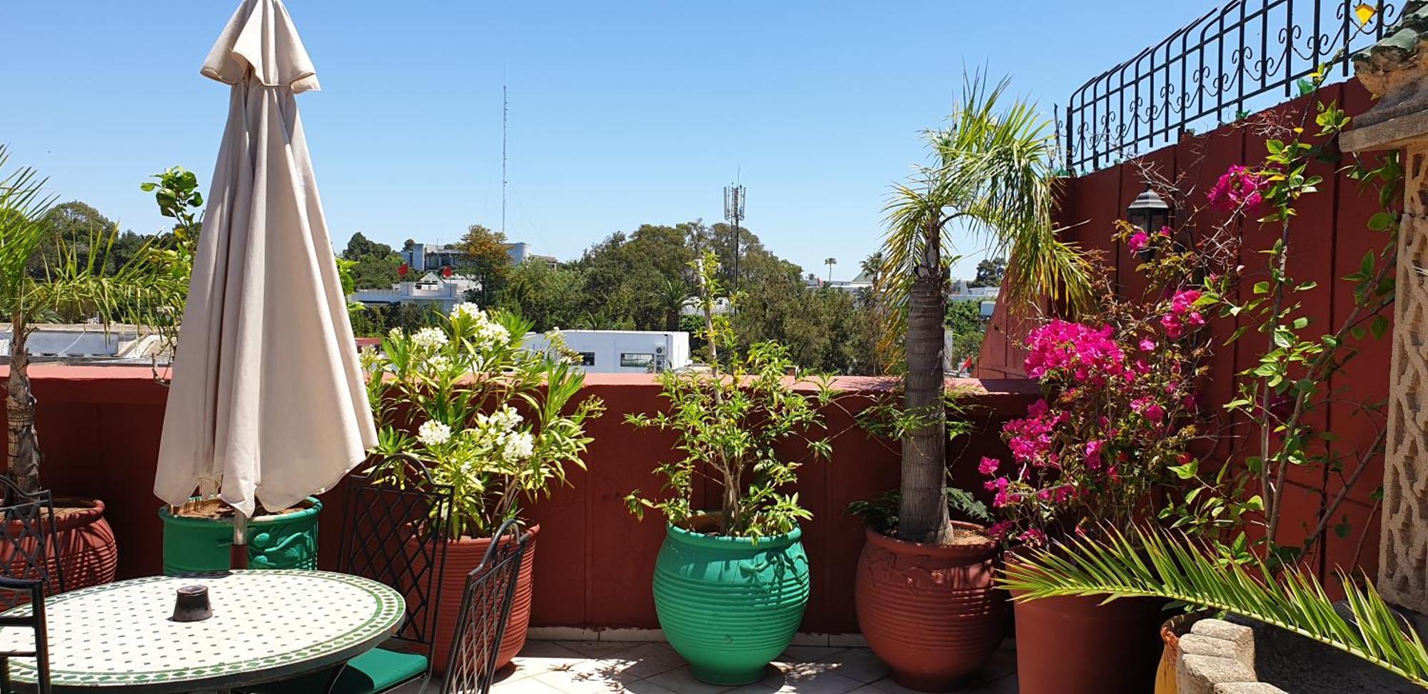 Appartement Agreable Avec 2 Tres Belles Terrasses Au Coeur De ราบัต ภายนอก รูปภาพ